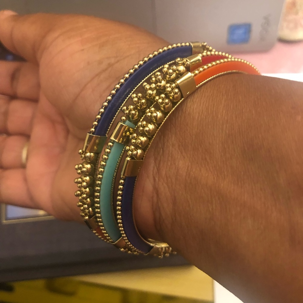 Trendy Multi colored bangles - Picture 10 of 10